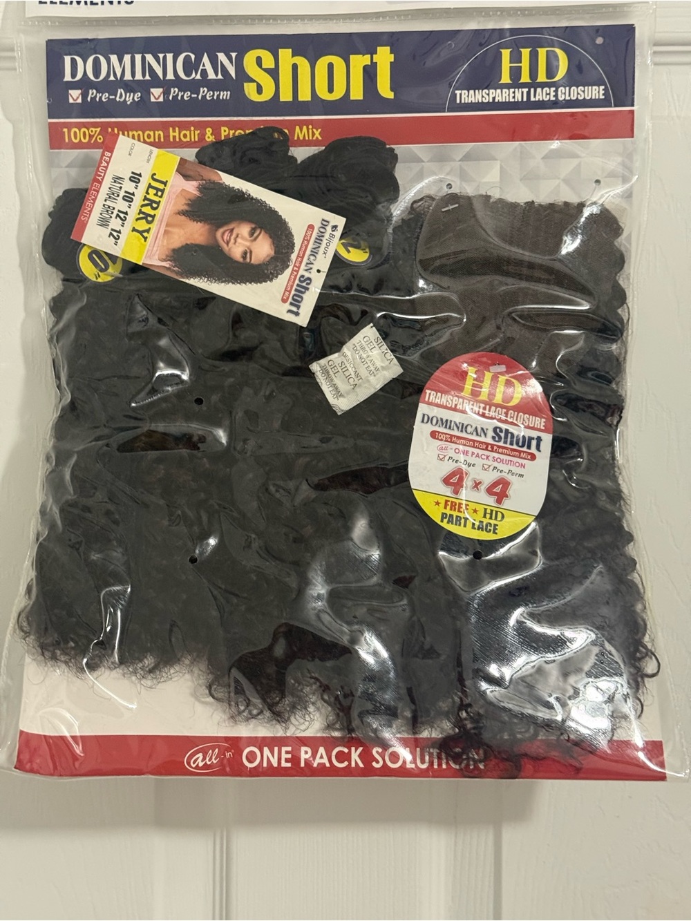 Dominican Short HD Transparent Lace Closure - Black